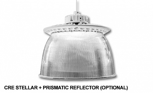 Cree Stellar LED csarnokvilágító 193W/3000K/25000lm 60° lencse IP65